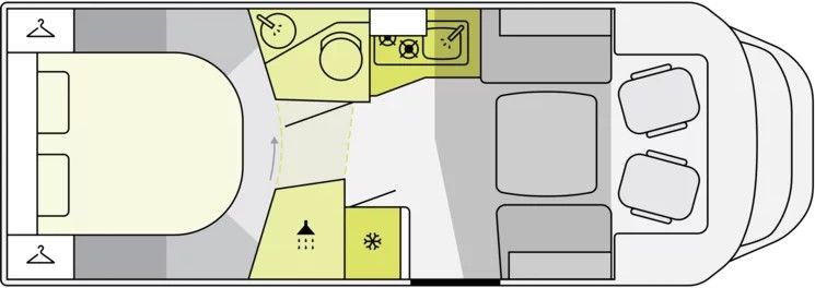 Etrusco T-Serie T 7.4 QBC (Grundriss)