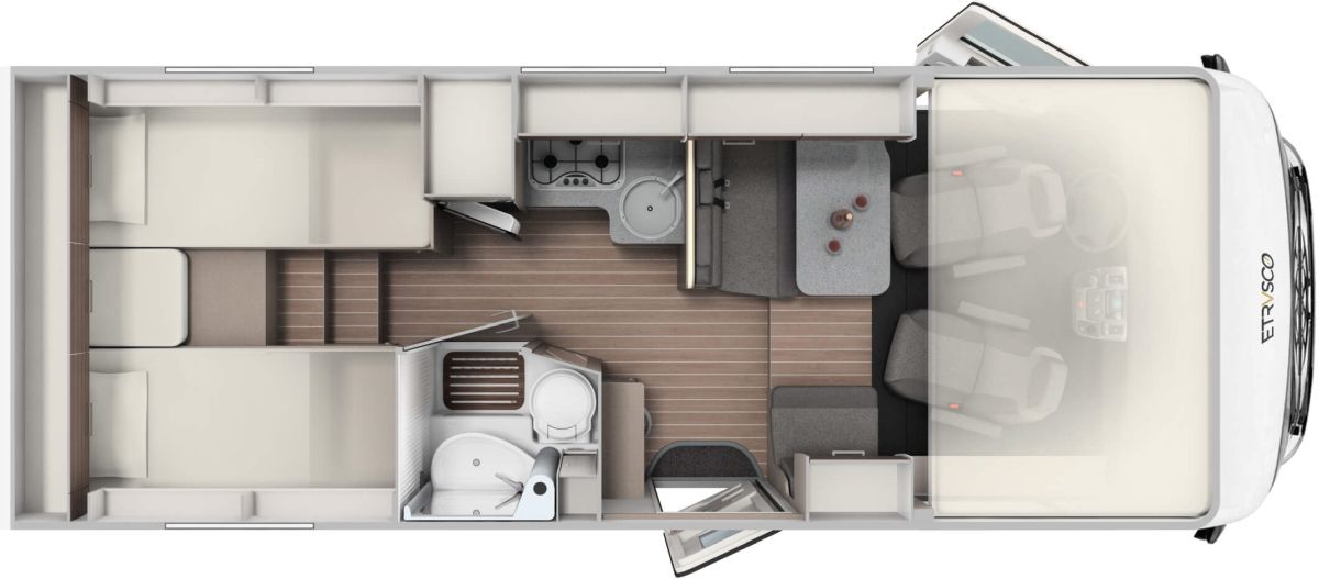 Etrusco I-Serie I 6900 SB (Grundriss)