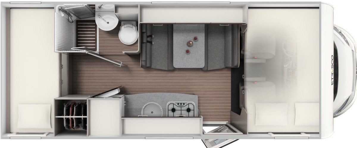 Etrusco A-Serie A 6600 BB (Grundriss)