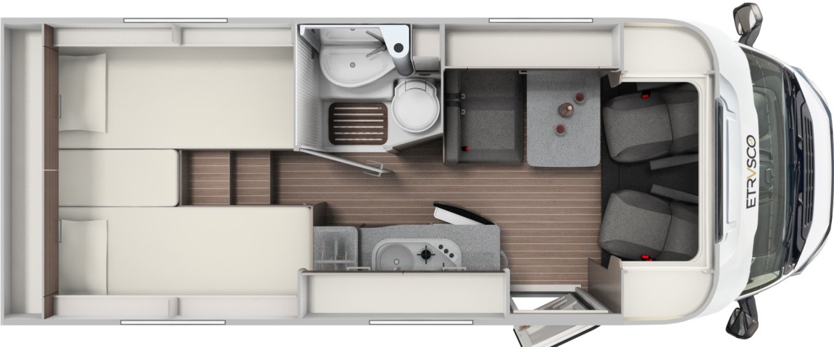 Etrusco V-Serie V 6600 SB (Grundriss)