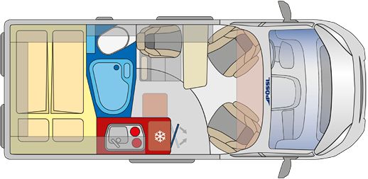 Globecar summit Shine 540 R (Grundriss)