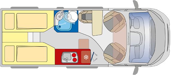 Globecar summit Shine 600 L (Grundriss)