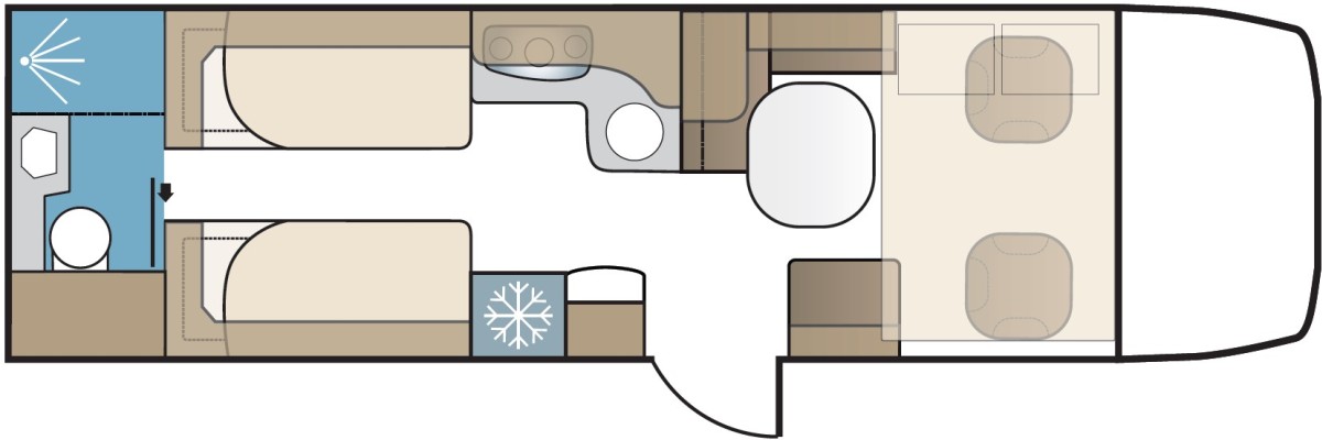 Kabe Crown i810 LT (Grundriss)