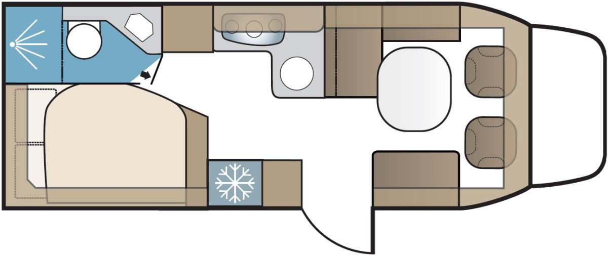 Kabe Novum 750 LXL (Grundriss)