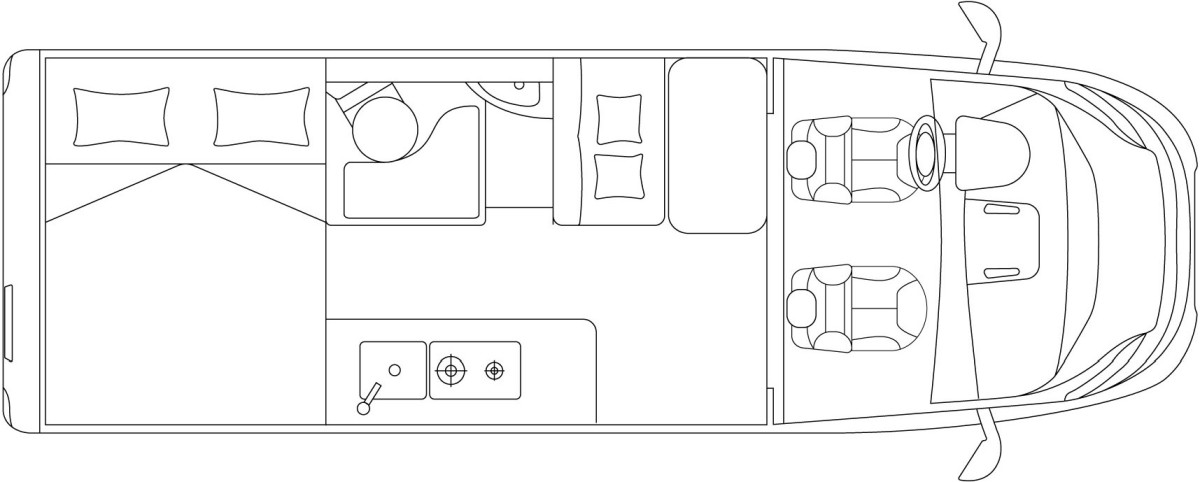 Laika Kosmo Camper Van Kosmo 6.0 (Grundriss)