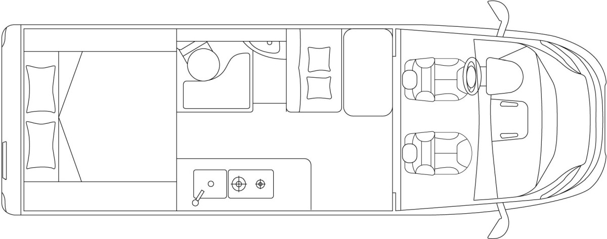 Laika Kosmo Camper Van Kosmo 6.4 (Grundriss)