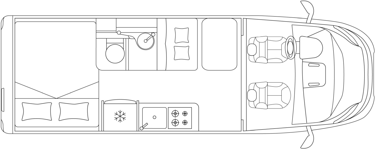 Laika Ecovip Camper Van 600 (Grundriss)