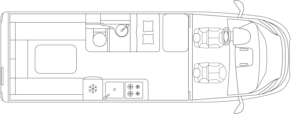 Laika Ecovip Camper Van 645 (Grundriss)