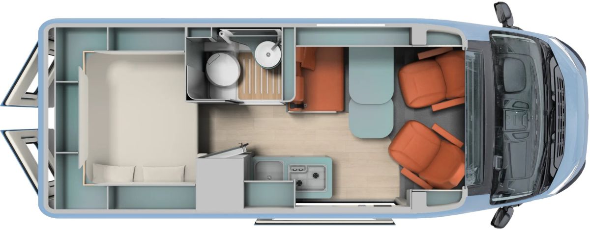 Laika Kosmo Camper Van Azzurro Capri