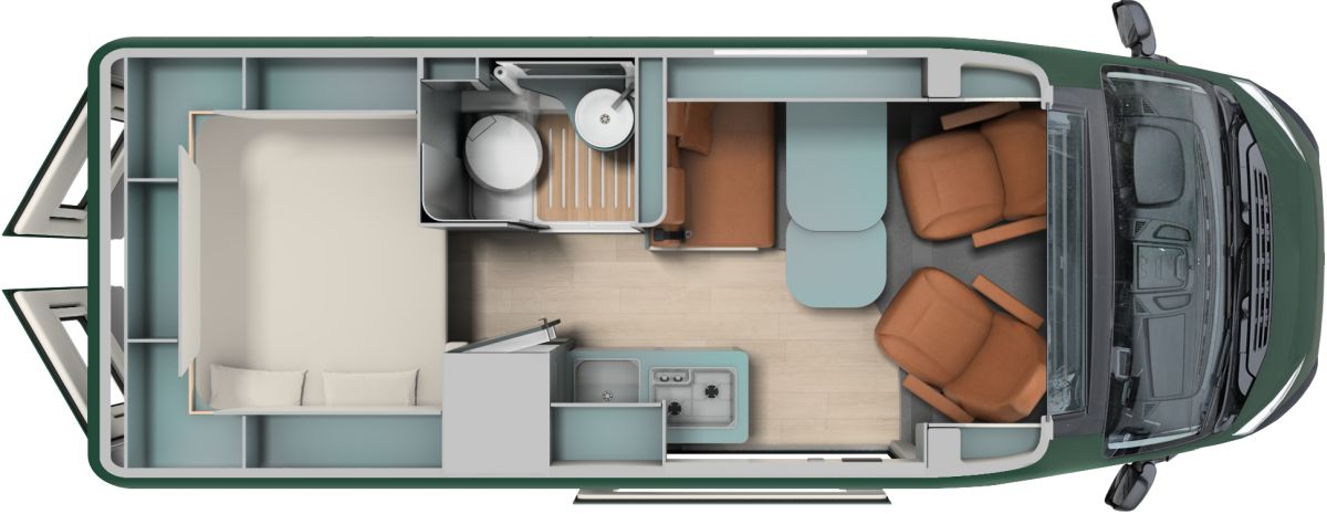 Laika Kosmo Camper Van Verde Mugello