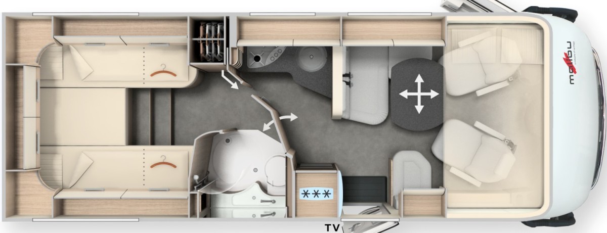 Malibu I-Serie I 460 LE (Grundriss)