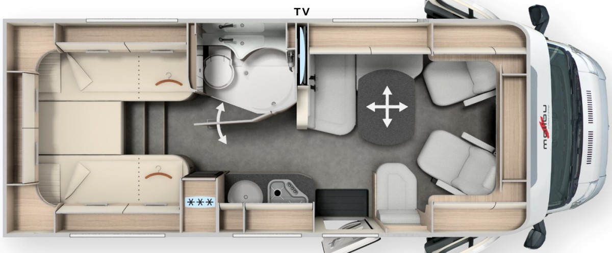 Malibu T-Serie T 430 LE (Grundriss)