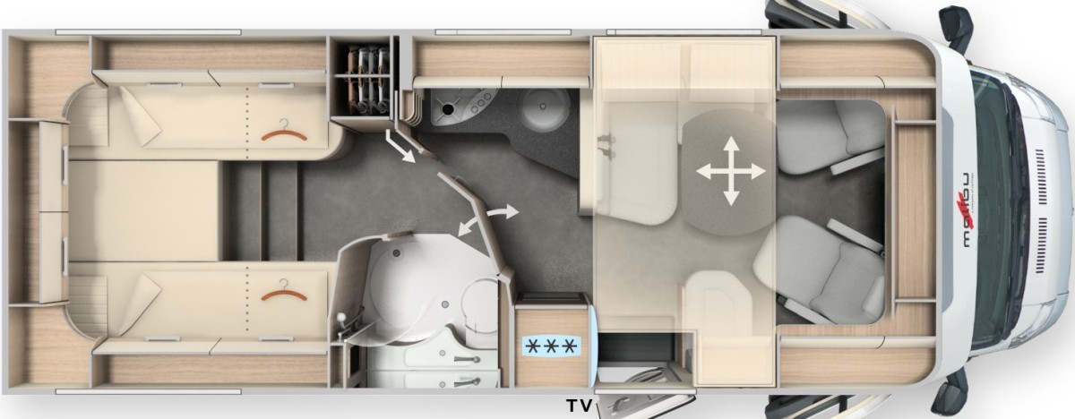 Malibu T-Serie T 460 LE (Grundriss)