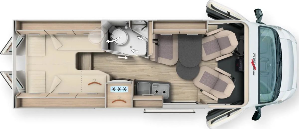 Malibu Van Comfort 640 LE (Grundriss)