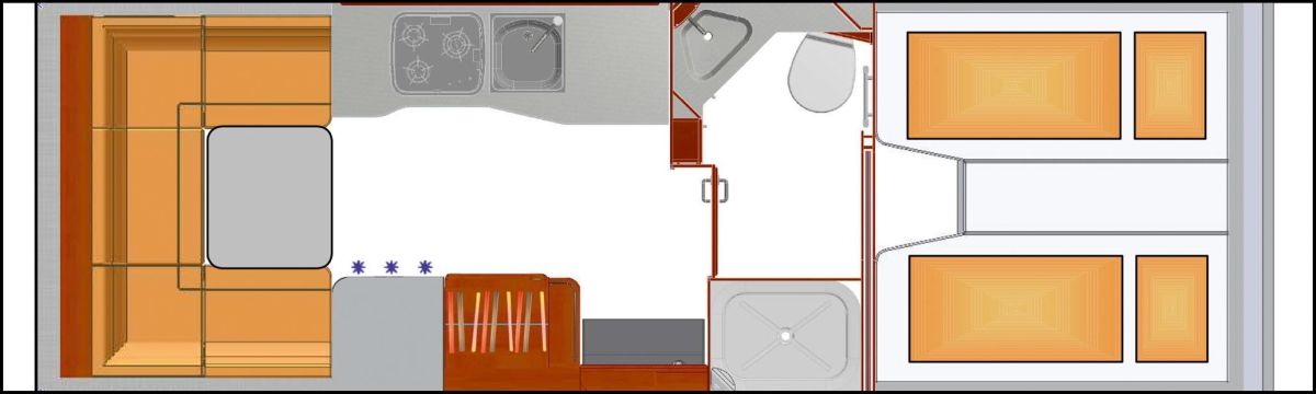 Phoenix Midi-Alkoven 7400 RSL (Grundriss)