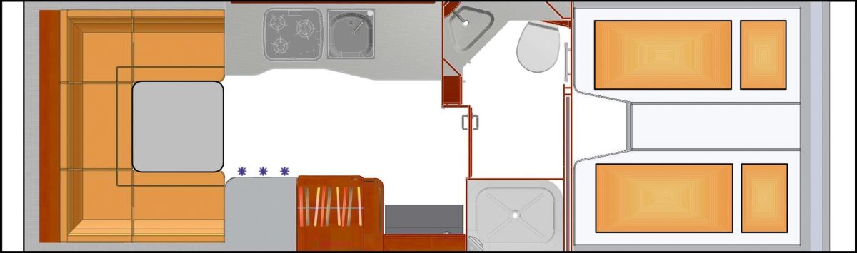 Phoenix MaXi-Alkoven 7500 RSL (Grundriss)