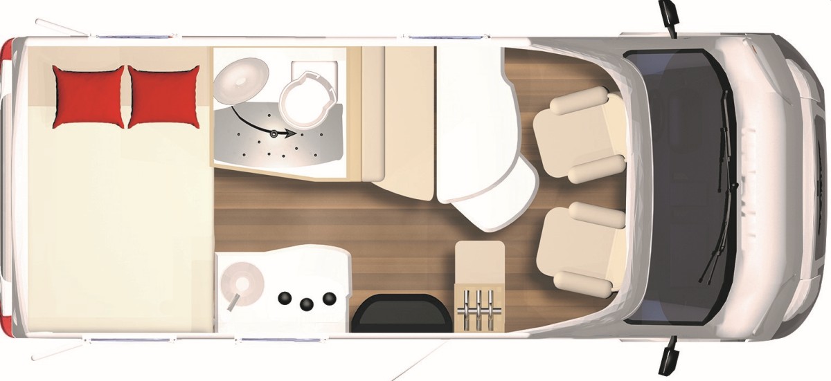 Bürstner Travel Van T 590 G (Grundriss)