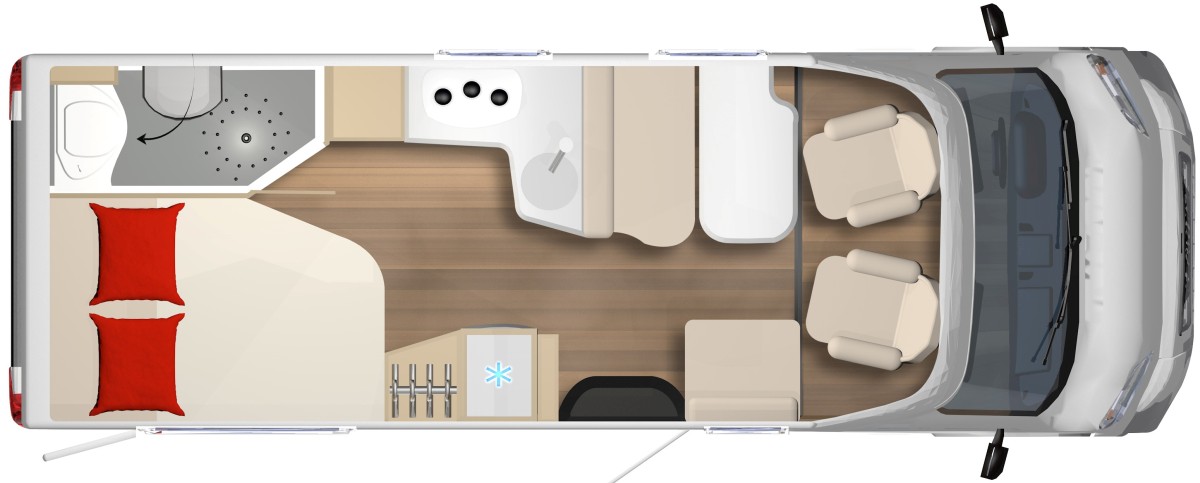 Bürstner Delfin T 660 (Grundriss)