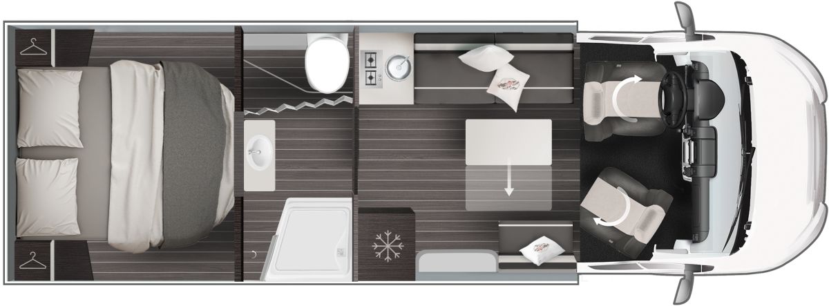 Roller Team Zefiro 266 P (Grundriss)