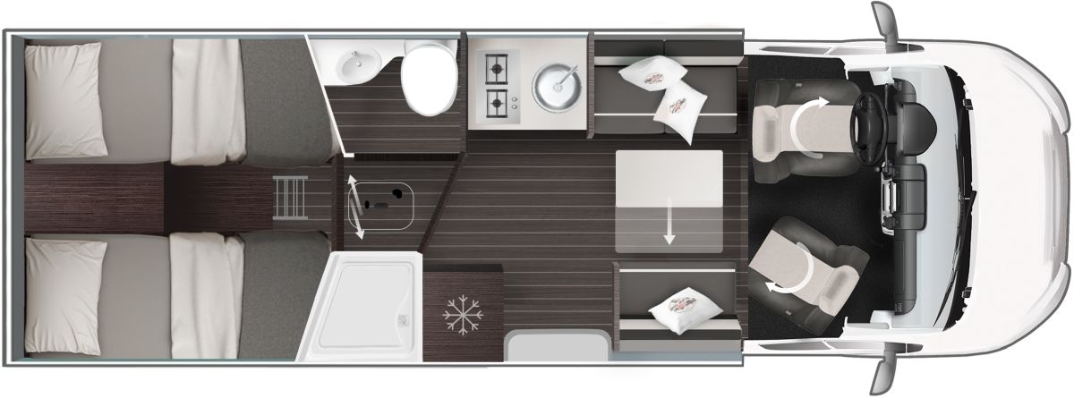 Roller Team Zefiro 287 P (Grundriss)