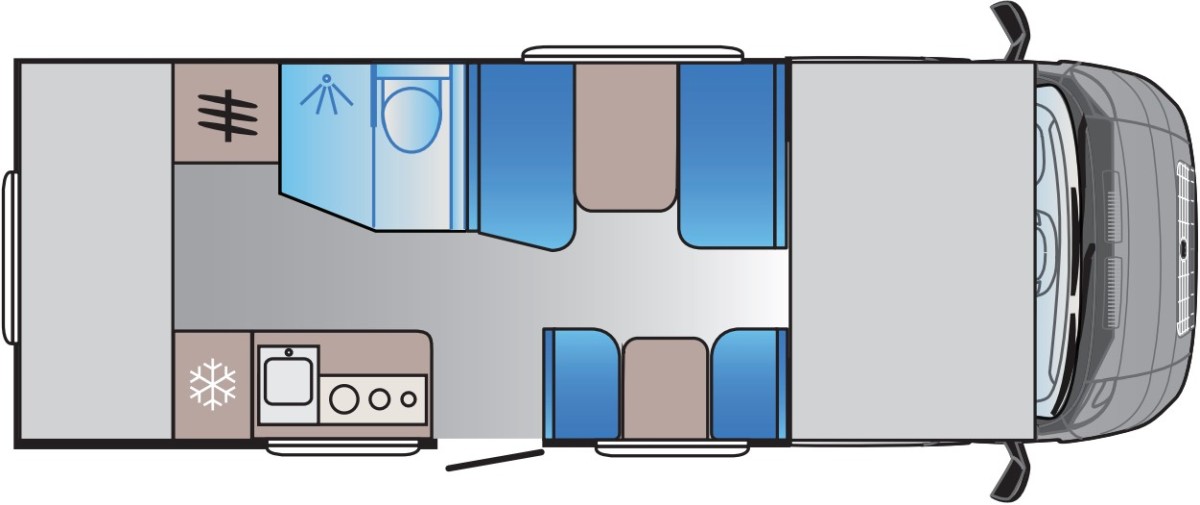 Sun Living A Serie A 70DK X-tra (Grundriss)