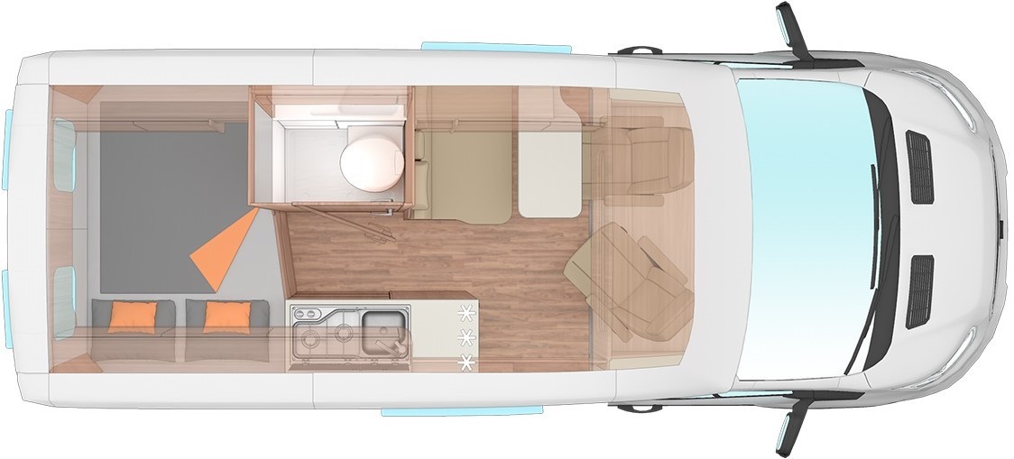 Weinsberg CaraBus 550 MQ (Ford) (Grundriss)