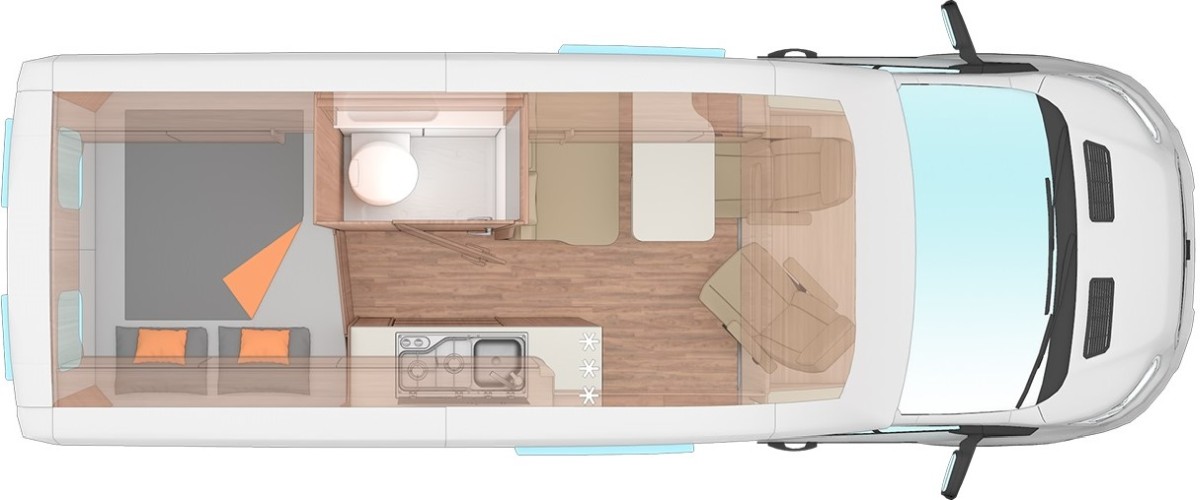 Weinsberg CaraBus 600 MQ (Ford) (Grundriss)