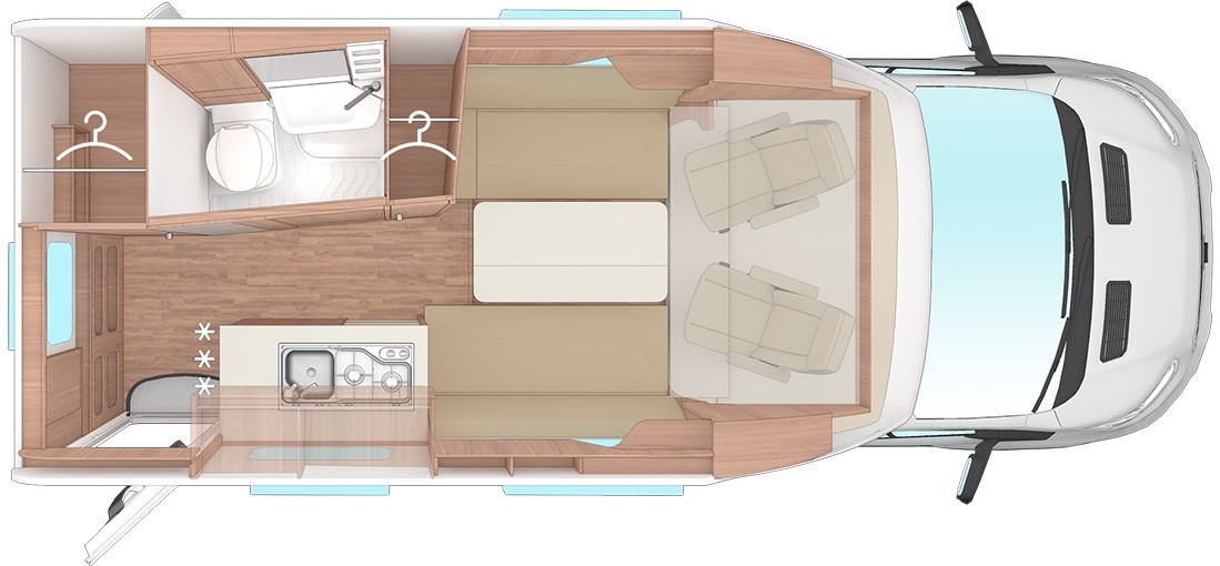 Weinsberg X-Cursion Van 500 LT (Grundriss)