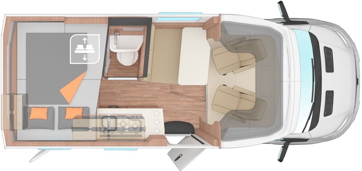 Weinsberg X-Cursion CUV 500 MQ (Grundriss)