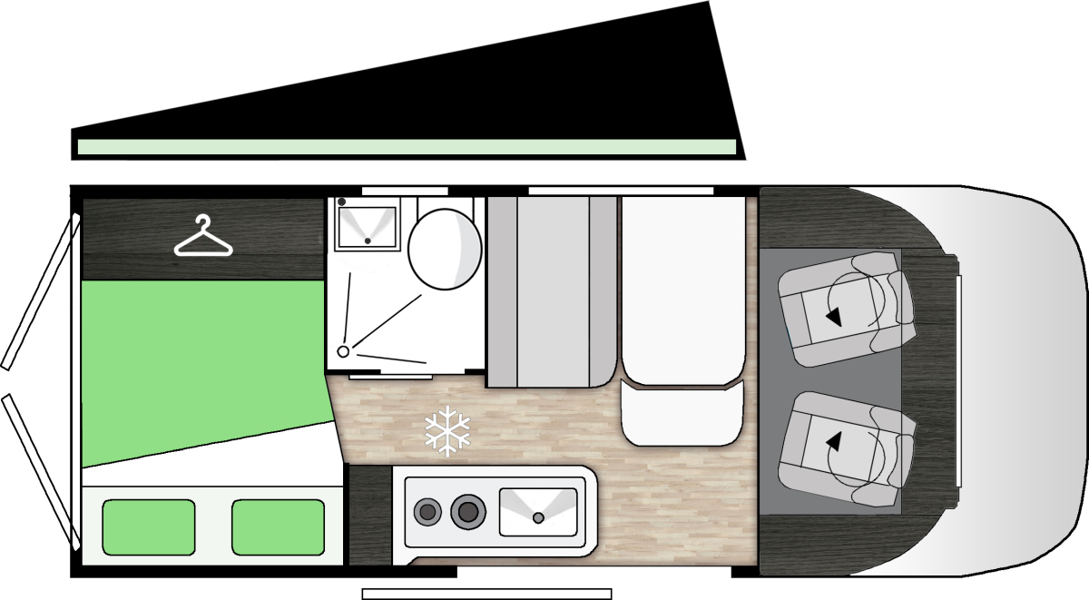 Benimar Benivan B105 (Grundriss)