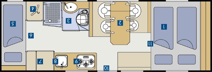 bimobil Reisemobil ST 702 (Daily) (Grundriss)