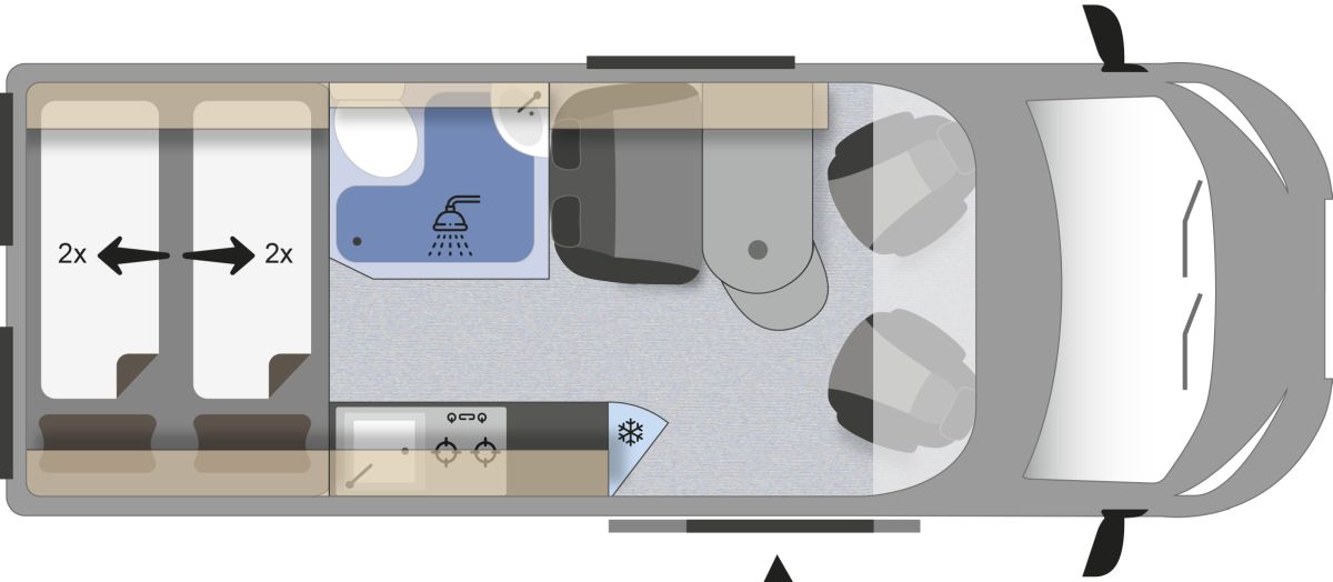 Clever Drive Line Drive 600 Kids (Grundriss)