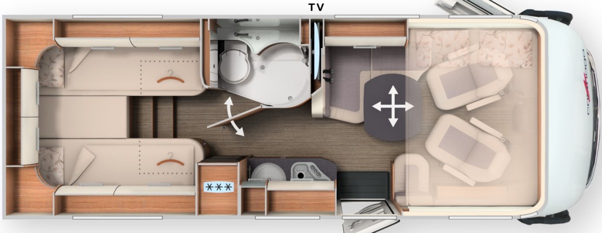 Carthago c-compactline I 143 LE (Grundriss)