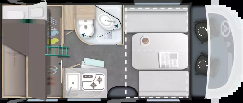 Challenger Teilintegrierte Slim S294