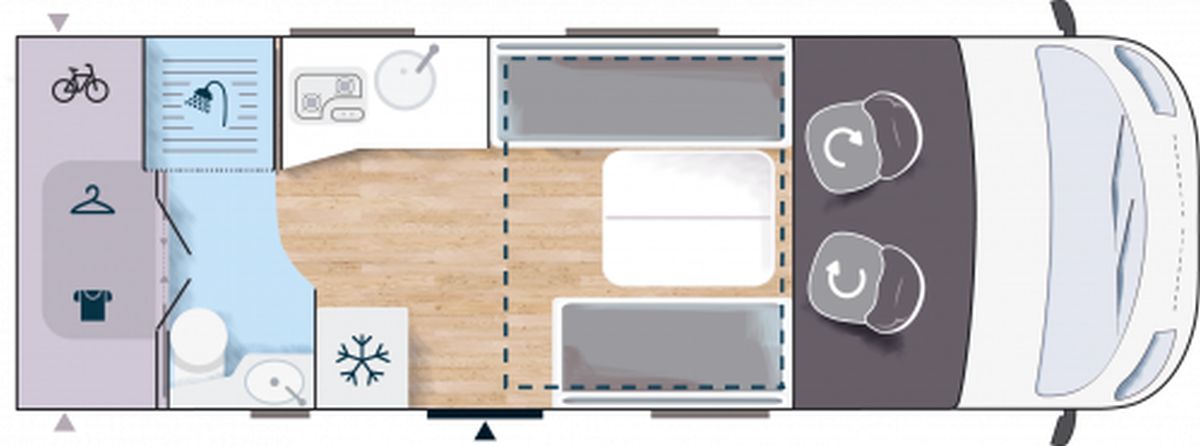 Challenger Vollintegrierte 2060 (Grundriss)