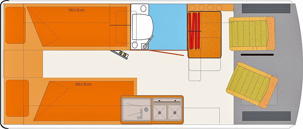 Schwabenmobil Florida Tango (Grundriss)