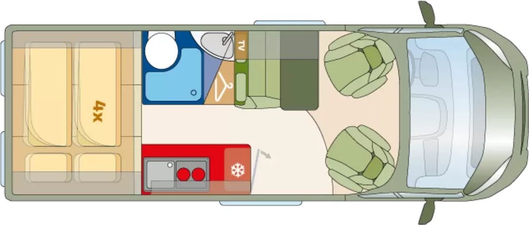 Roadcar R 601 (Fiat) (Grundriss)