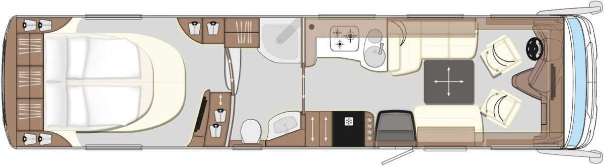 Concorde Liner Actros 1090 GI (Grundriss)