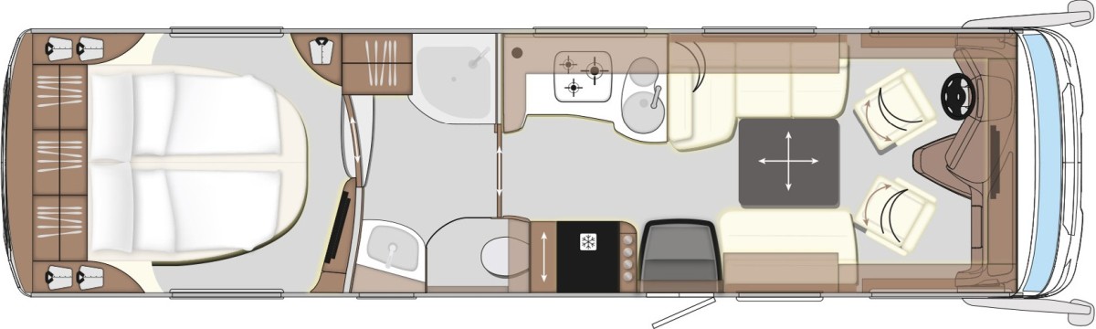 Concorde Liner Actros 995 GI (Grundriss)