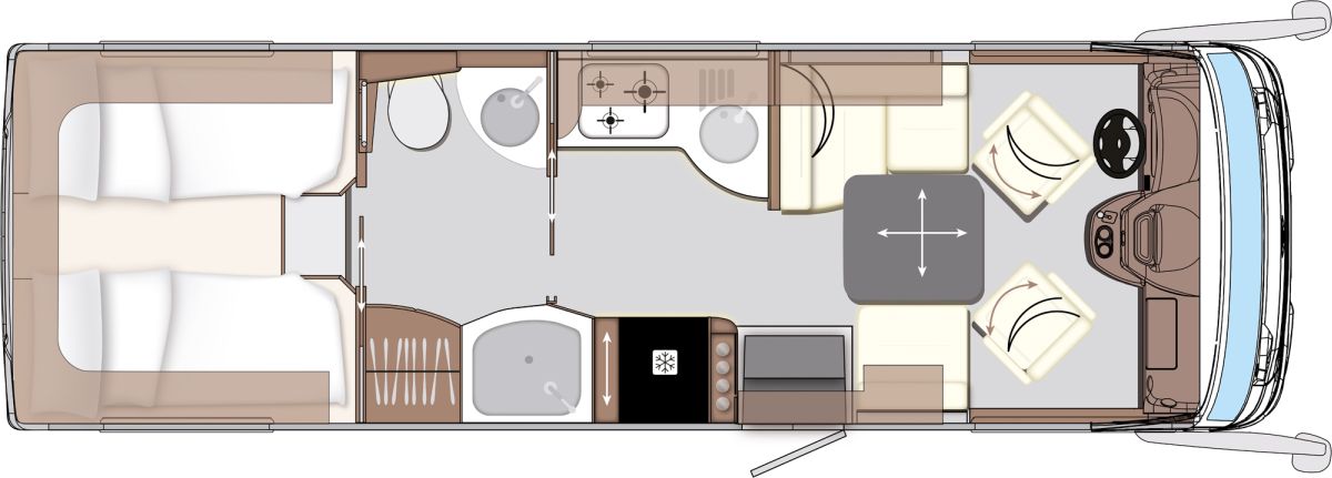 Concorde Carver 790 L (Grundriss)