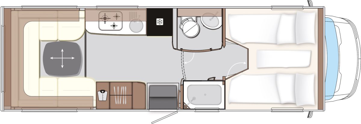 Concorde Cruiser Daily 791 RL (4x4) (Grundriss)