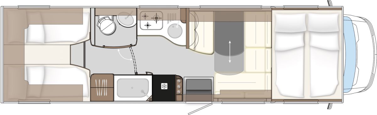 Concorde Cruiser Daily 891 L (Grundriss)