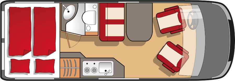 Bresler Mobile Horizont 599 DF (Grundriss)