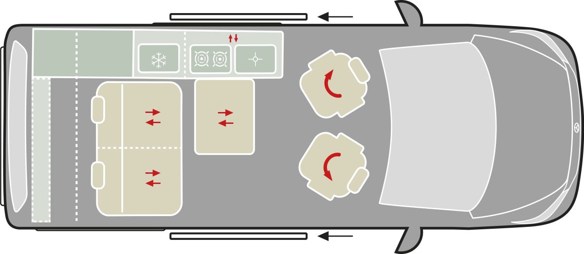 VANTourer Van Urban COMFORT (Grundriss)